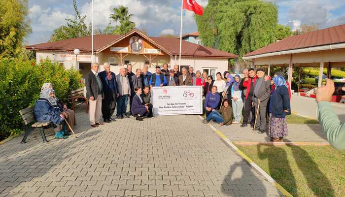 ERZİN 2 GÜN 2 TEKER BİSİKLET SPOR DERNEĞİ HUZUR EVİ SAKİNLERİNİ AĞIRLADI!