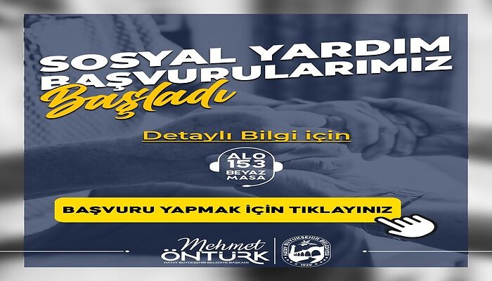 HBB, SOSYAL YARDIM BAŞVURULARINI BAŞLATTI!