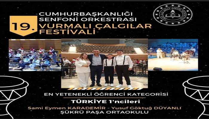 ERZİN’İN GURURLARI: Sami Eymen Karademir ve Yusuf Göktuğ Düyanlı!