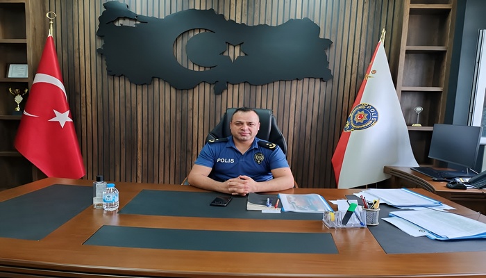 ERZİN İLÇE EMNİYET MÜDÜRÜ HASAN GÜN GÖREVİNE BAŞLADI!