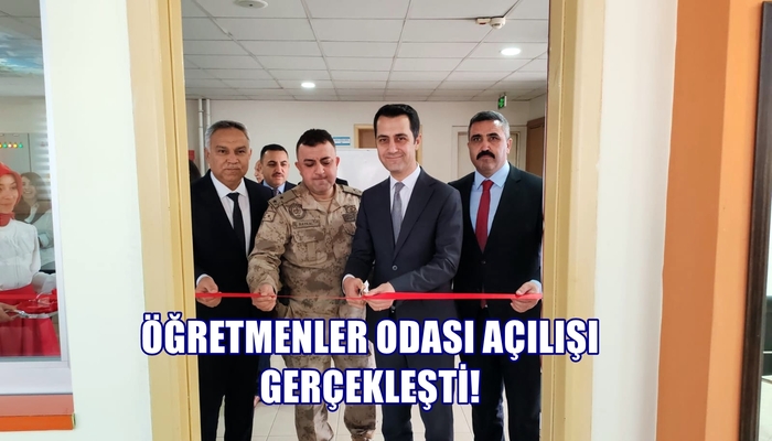 ERZİN’DE ÖĞRETMENLER GÜNÜNDE ÖĞRETMENLER ODASI AÇILIŞI GERÇEKLEŞTİ!