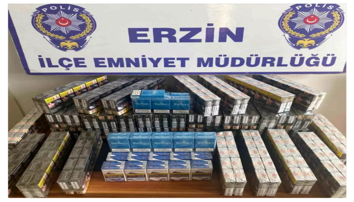ERZİN’DE OTOMOBİL İÇERİSİNDE GÜMRÜK KAÇAĞI 510 PAKET SİGARA ELE GEÇİRİLİDİ!