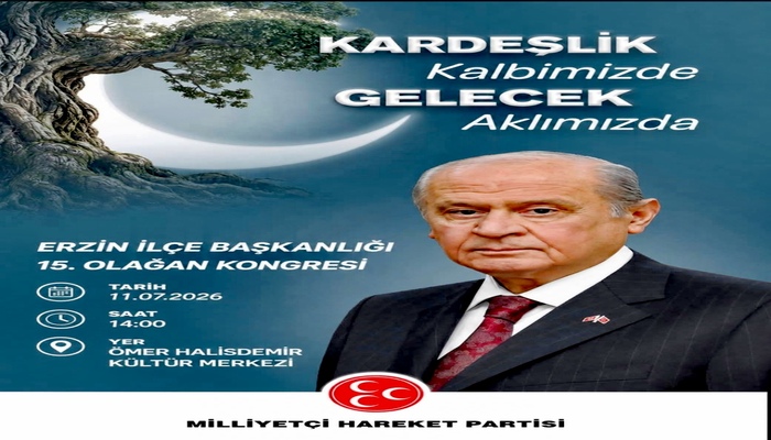 MİLLİYETÇİ HAREKET PARTİSİ ERZİN İLÇE TEŞKİLATINDA KONGRE HEYECANI!